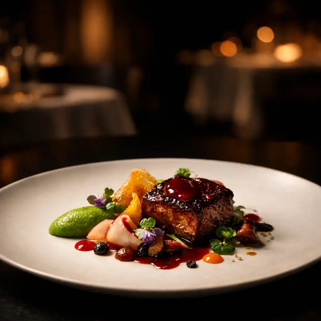 Wykwintne danie fine dining